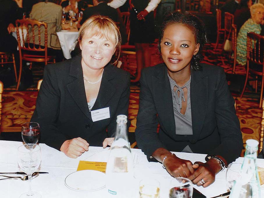 2008: Avec Rama Yade, secrétaire d'Etat aux Affaires étrangères
