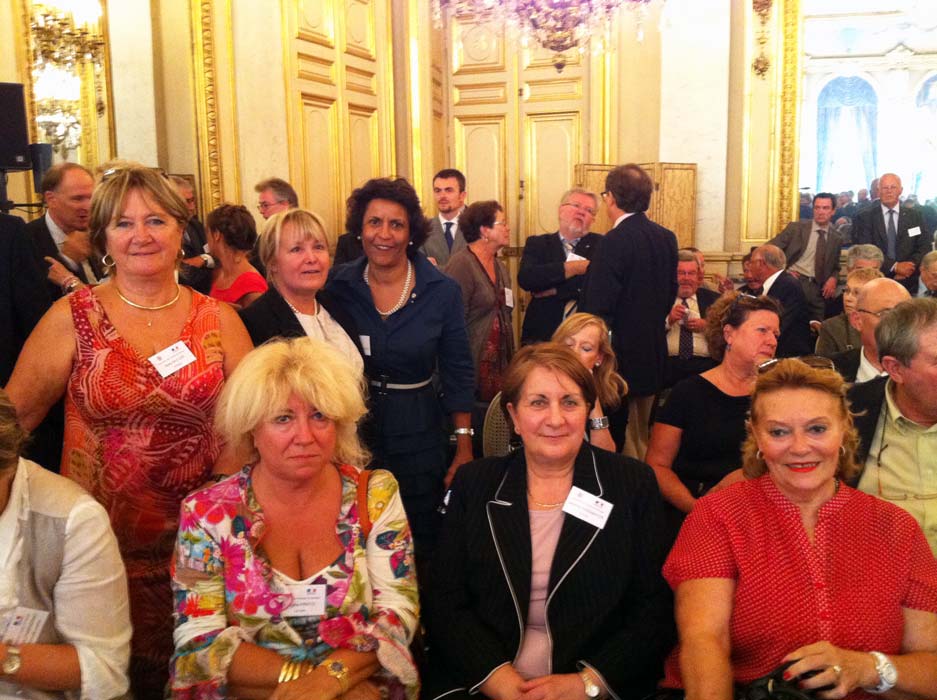 Sept. 2011: Avec les élus à l'Assemblée des Français de l'étranger, Quai d'Orsay
