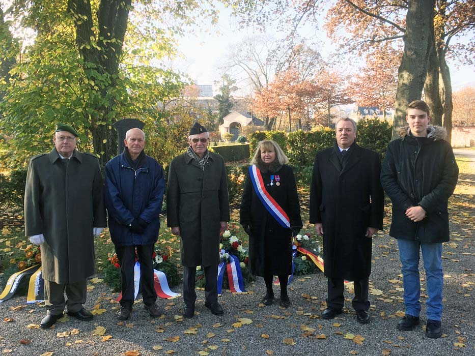 18 nov. 2018: Cérémonie aux morts, cimetière de Fribourg
